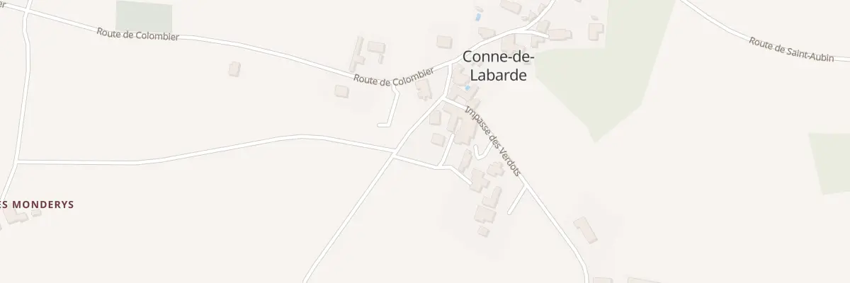 Plan du 59 Rte de Peyrelevade à Conne-de-Labarde