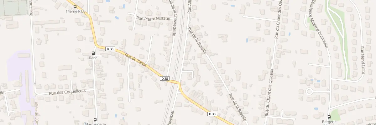 Plan du 12 Rue Alfred Hérault à Châtellerault