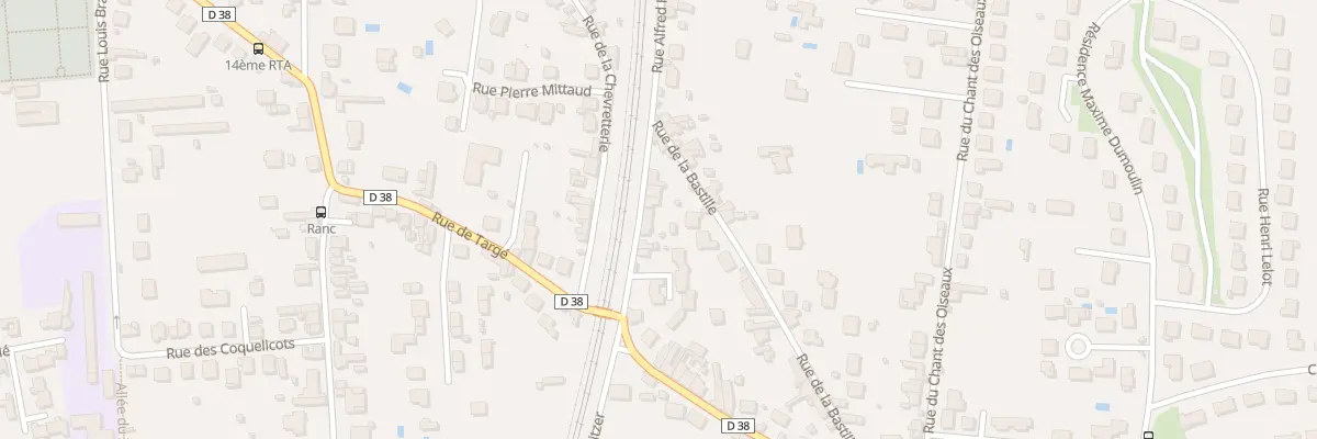 Plan du 14 Rue Alfred Hérault à Châtellerault