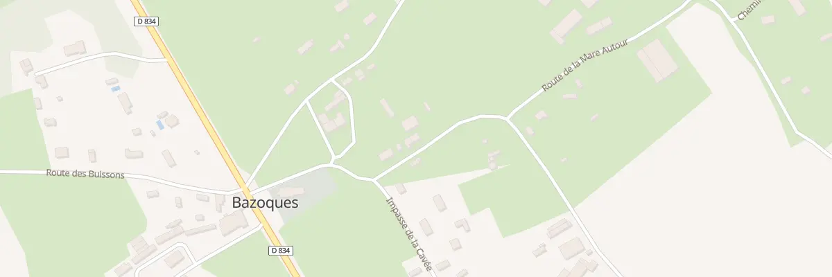 Plan du 235 Rte de la Mare Autour à Bazoques