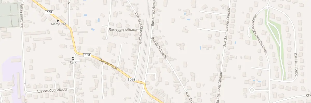 Plan du 22 Rue Alfred Hérault à Châtellerault