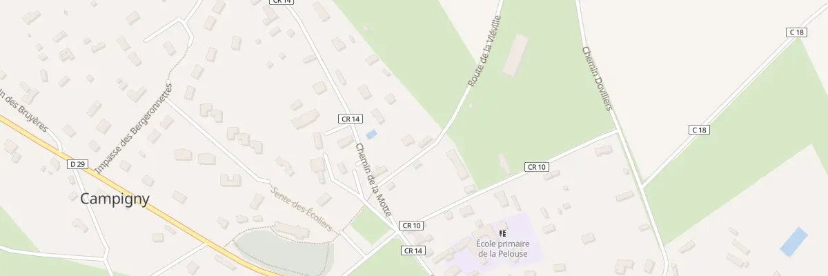 Plan du 85 Rte de la Vieville à Campigny