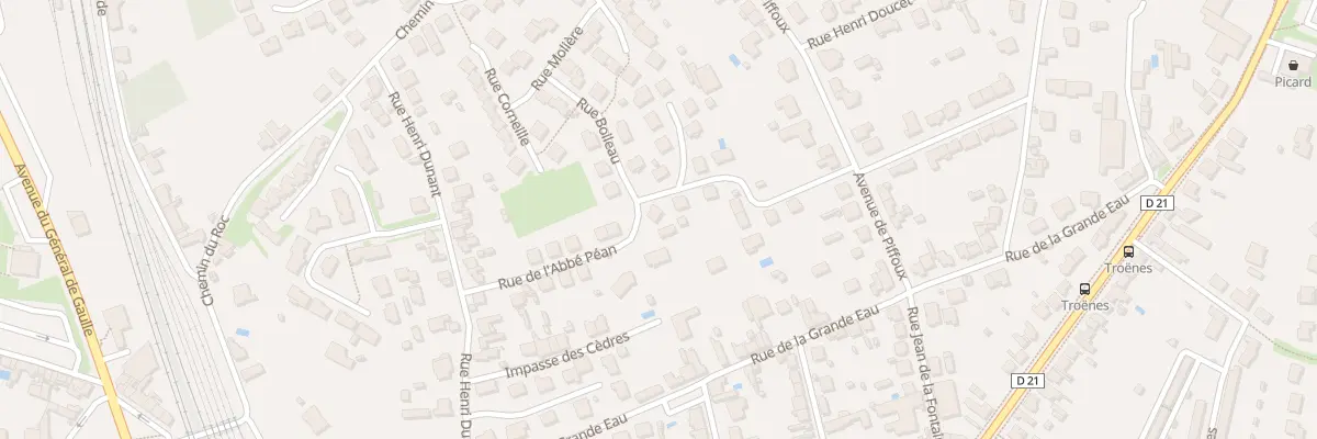 Plan du 18 Rue de l’Abbe Pean à Châtellerault