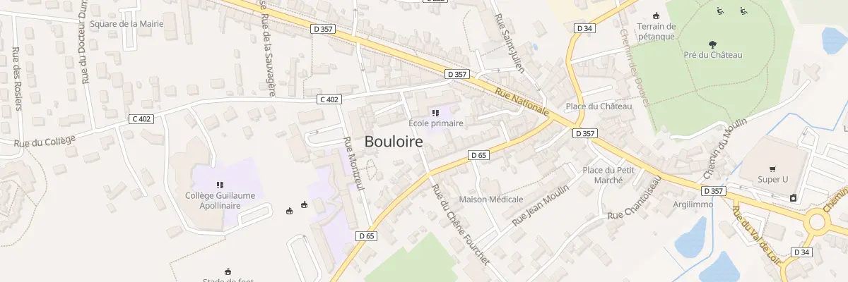 Plan du 28 Rue du Jeu de Paume à Bouloire