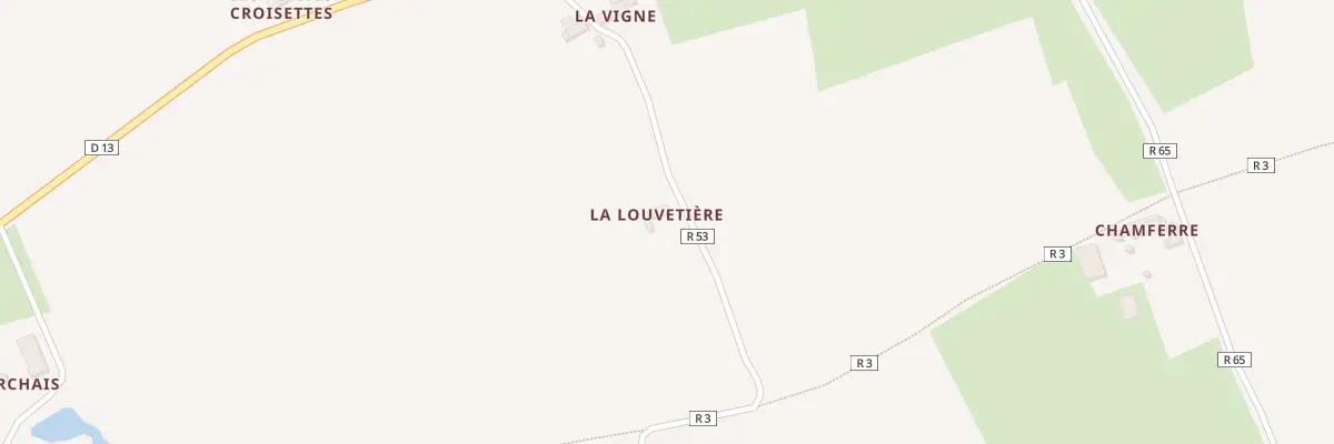 Plan du 2 La Louvetiere à Tresson