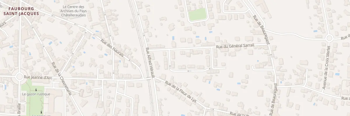 Plan du 3 Rue Georges Guynemer à Châtellerault