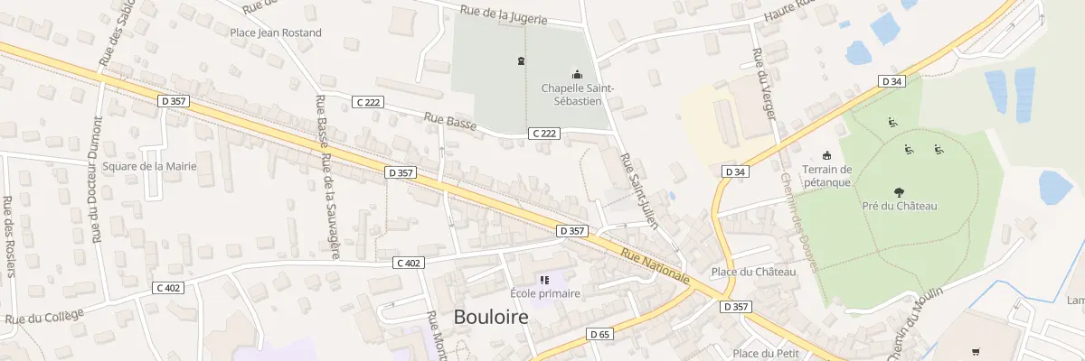 Plan du 71 Rue Nationale à Bouloire