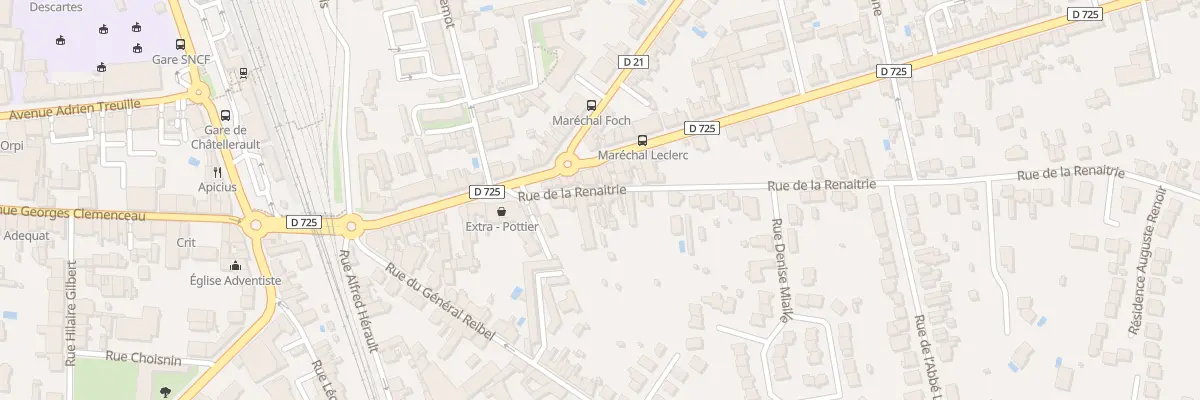 Plan du 18 Rue de la Renaitrie à Châtellerault