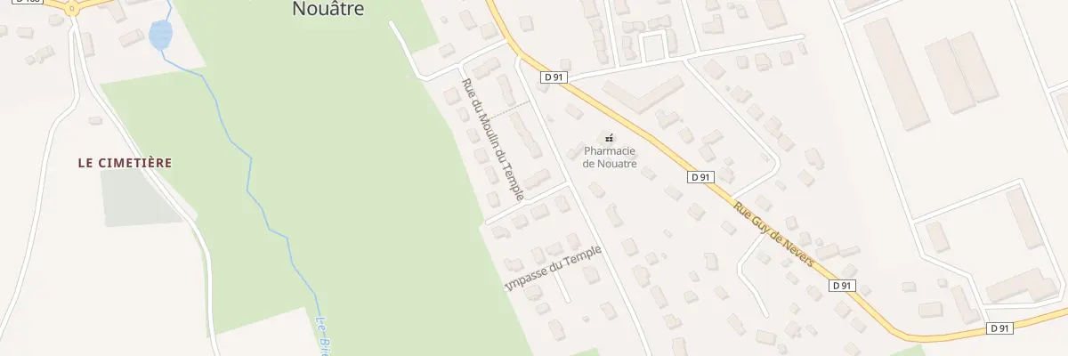 Plan du 13 Rue du Moulin du Temple à Nouâtre