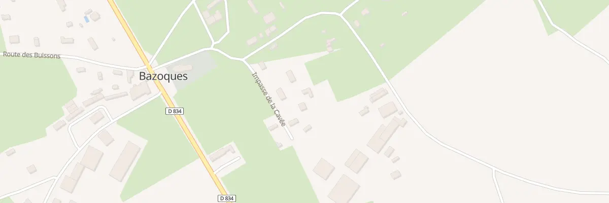 Plan du 95 Imp de la Cavee à Bazoques