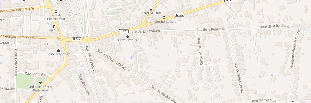Plan du 16 Rue de la Renaitrie à Châtellerault
