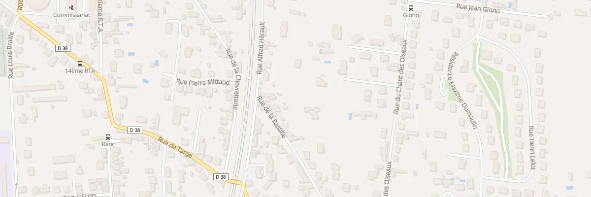 Plan du 1 Rue de la Bastille à Châtellerault
