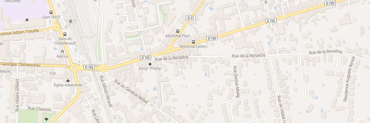 Plan du 22 Rue de la Renaitrie à Châtellerault