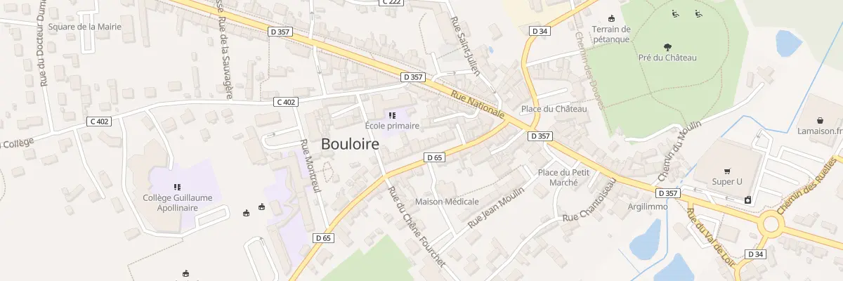 Plan du 18 Rue du Jeu de Paume à Bouloire