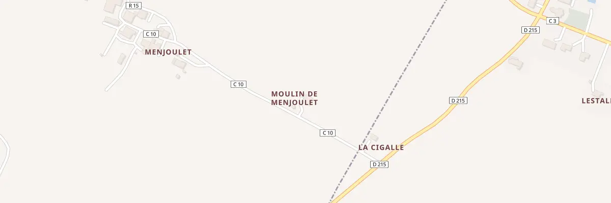 Plan du 162 Chem de Menjoulet à La Sauvetat