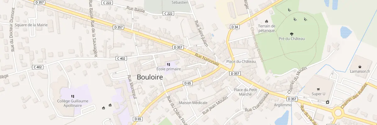 Plan du 62 Rue Nationale à Bouloire