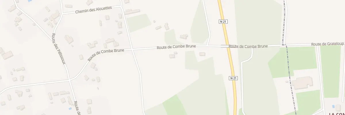 Plan du 20 Rte de Combe Brune à Creysse