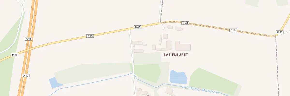 Plan du 2 Le Bas Fleuré à Vellèches