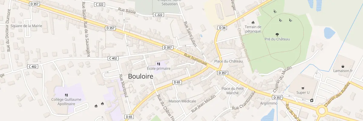 Plan du 66 Rue Nationale à Bouloire
