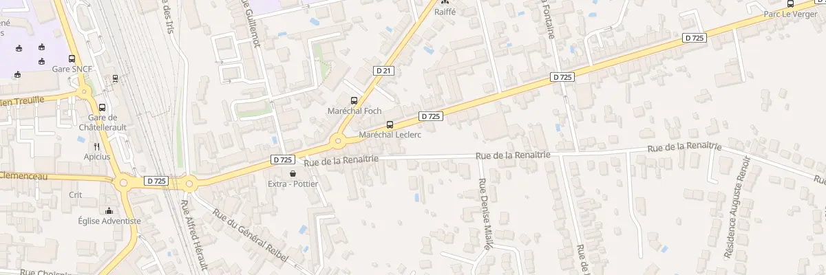 Plan du 64 Av Maréchal Leclerc à Châtellerault