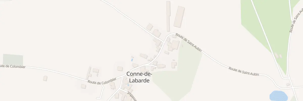 Plan du 70 Le Bourg à Conne-de-Labarde