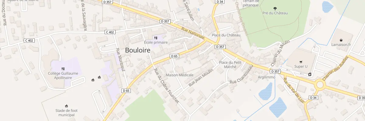 Plan du 19 Rue du Jeu de Paume à Bouloire