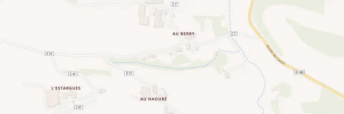 Plan du 250 Che du Berry à Duran
