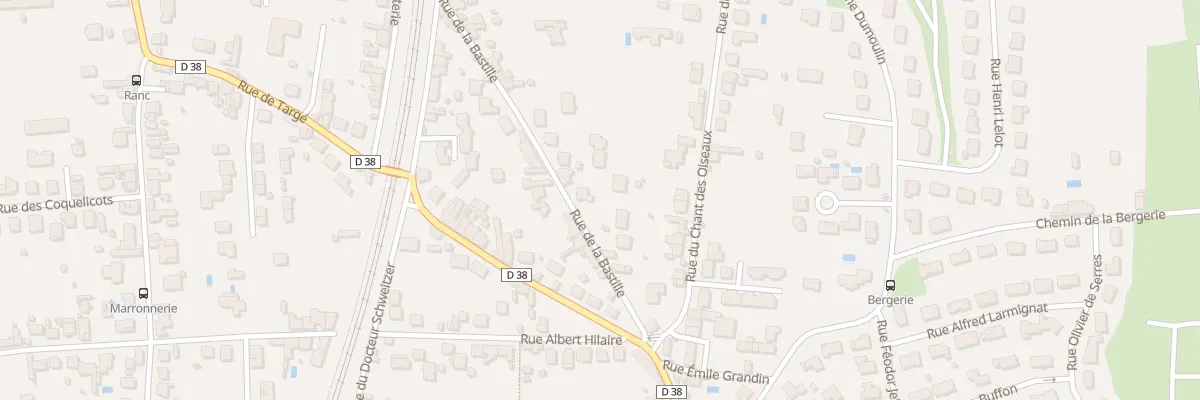 Plan du 21 Rue de la Bastille à Châtellerault