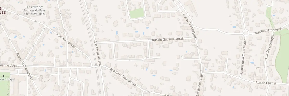 Plan du 25 Rue Georges Guynemer à Châtellerault