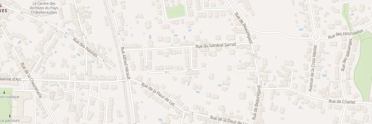 Plan du 23 Rue Georges Guynemer à Châtellerault