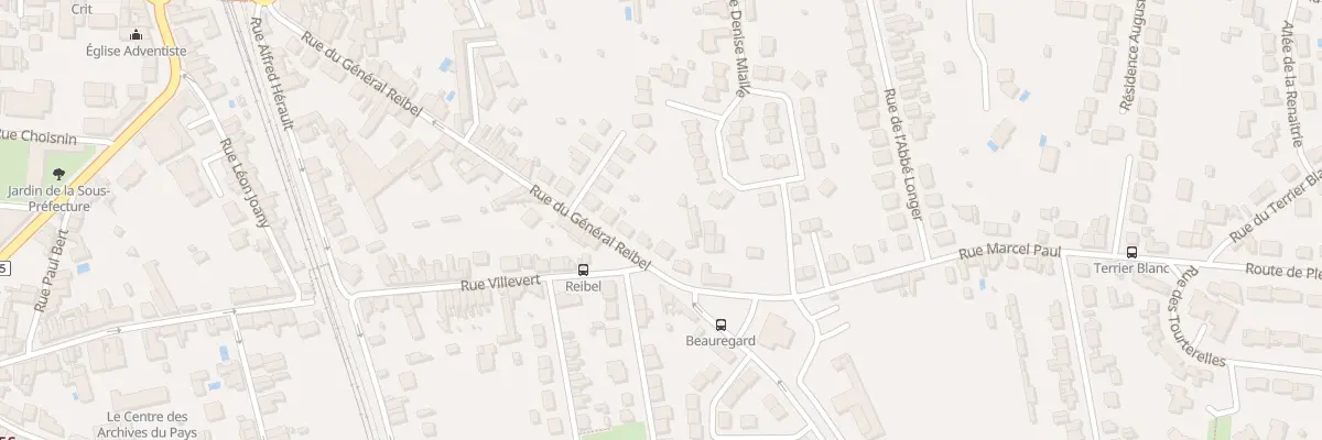 Plan du 83 Rue Général Reibel à Châtellerault