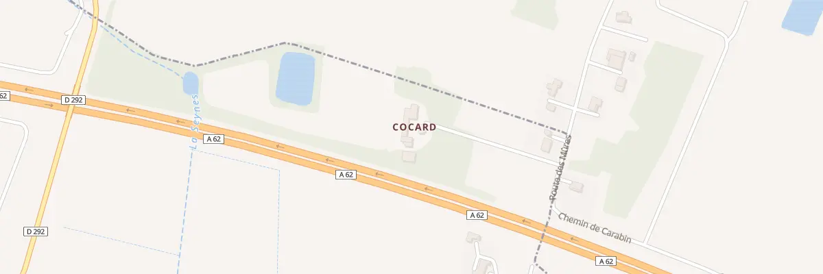 Plan du 64 Cocard à Roquefort