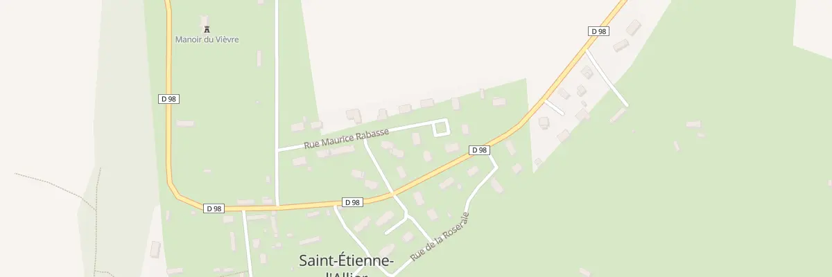 Plan du 8 Rue Maurice Rabasse à Saint-Étienne-l’Allier