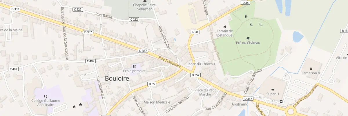 Plan du 93 Rue Nationale à Bouloire