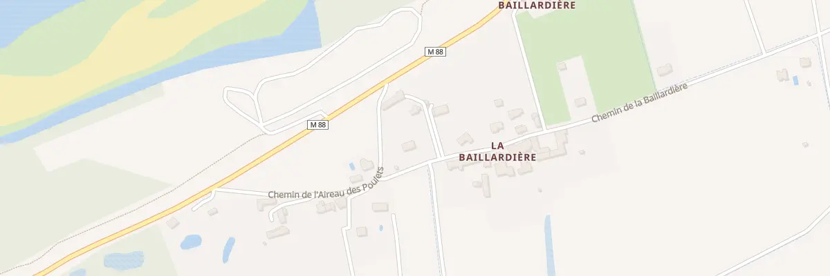 Plan du 1 Che de la Baillardière à Berthenay