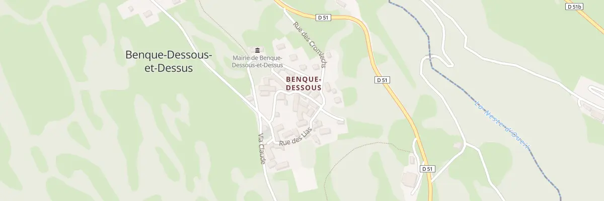 Plan du 8 Village de Dessous à Benque-Dessous-et-Dessus