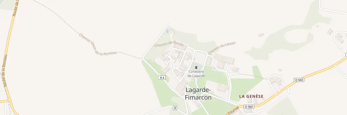 Plan du 5009 Le Village à Lagarde