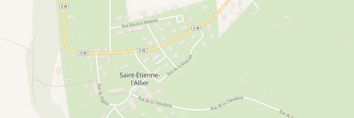 Plan du 2 Rue de la Roseraie à Saint-Étienne-l’Allier