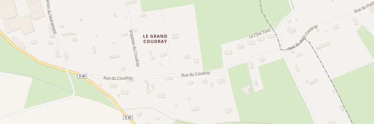 Plan du 704 Rue du Coudray à Courbépine