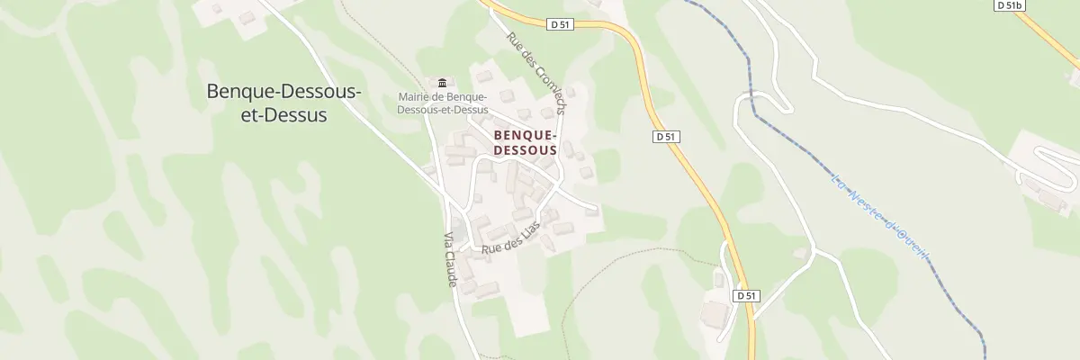 Plan du 160 Rue des Cromlechs à Benque-Dessous-et-Dessus