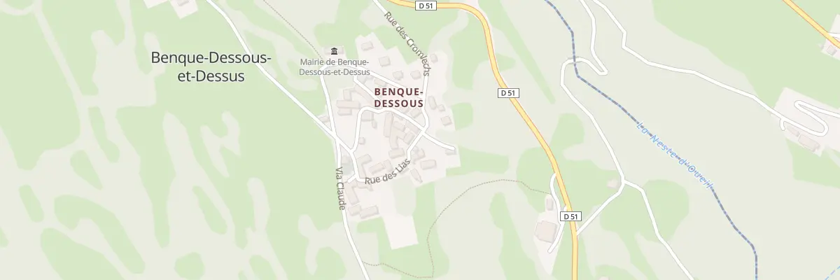 Plan du 16 Village de Dessous à Benque-Dessous-et-Dessus