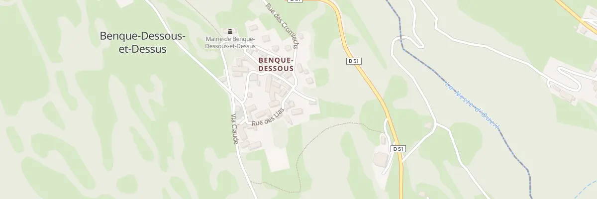 Plan du 32 Village de Dessous à Benque-Dessous-et-Dessus