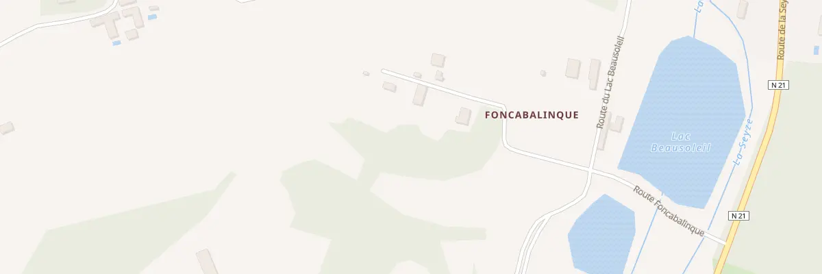 Plan du 445 Rte Foncabalinque à Campsegret