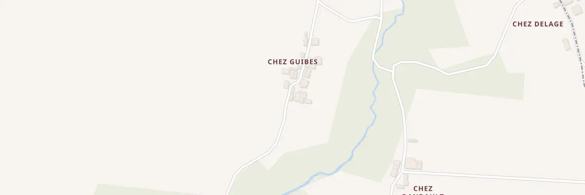 Plan du 1 Vge chez Guibes à Saint-Laurent-de-Jourdes