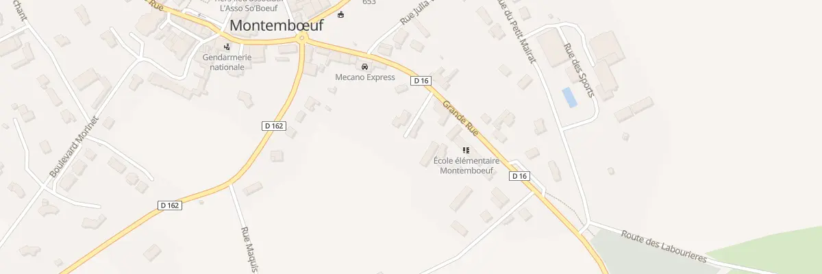 Plan du 11 Grande Rue à Montembœuf