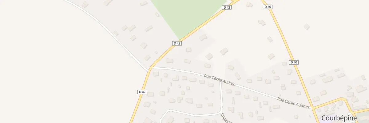 Plan du 358 Rue Cécile Audren à Courbépine