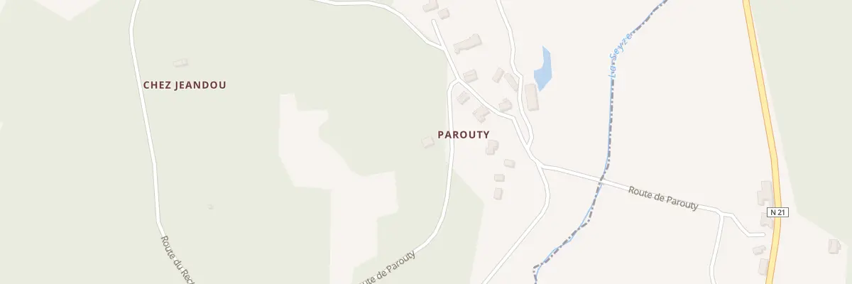 Plan du 361 Rte de Parouty à Queyssac