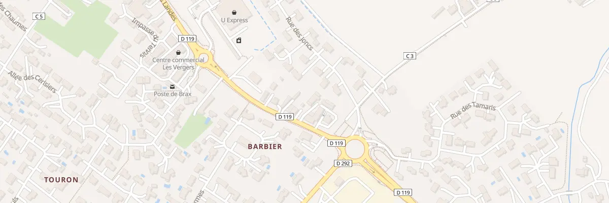 Plan du 168 Av des Landes à Brax