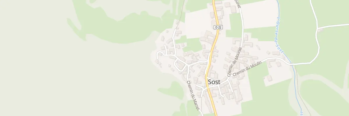 Plan du 69 Che Marcelin à Sost