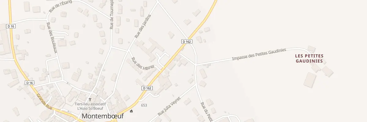 Plan du 19 Rue du Petit Mairat à Montembœuf